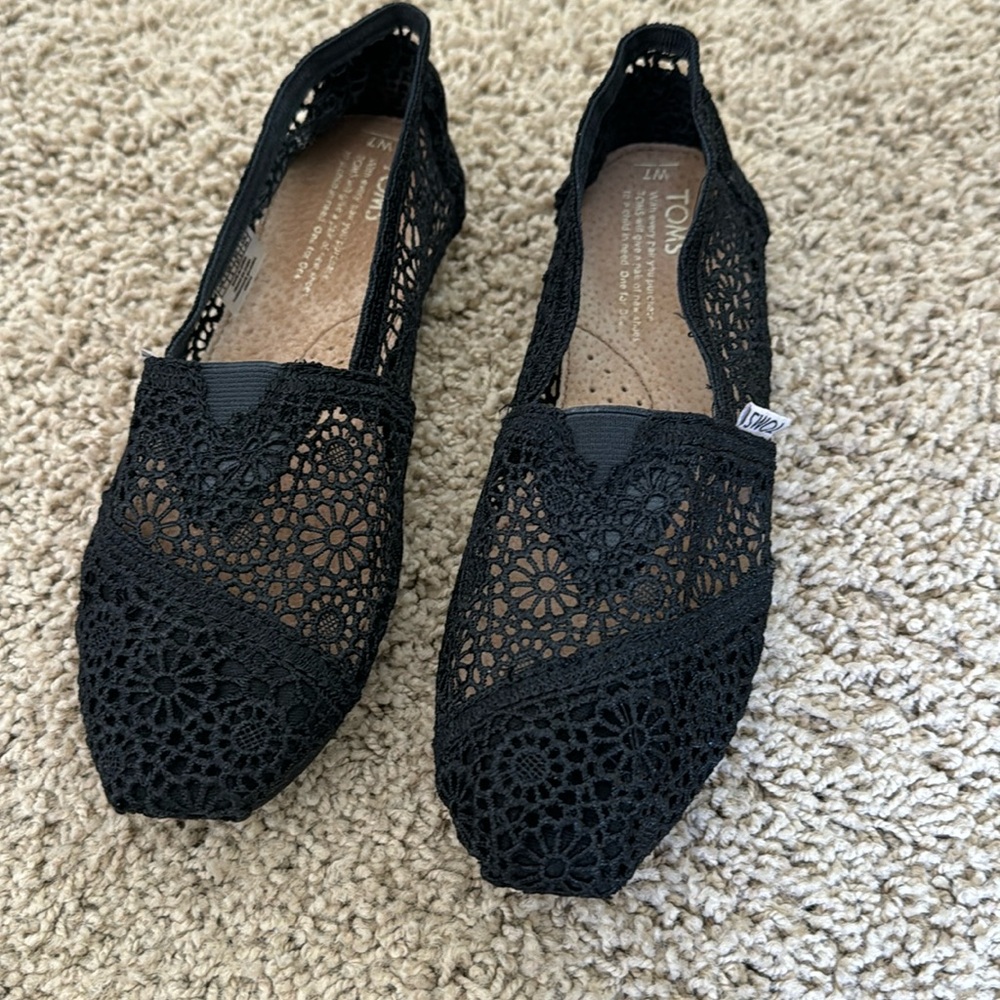 ORIGINAL TOMS Moroccan Crochet flat